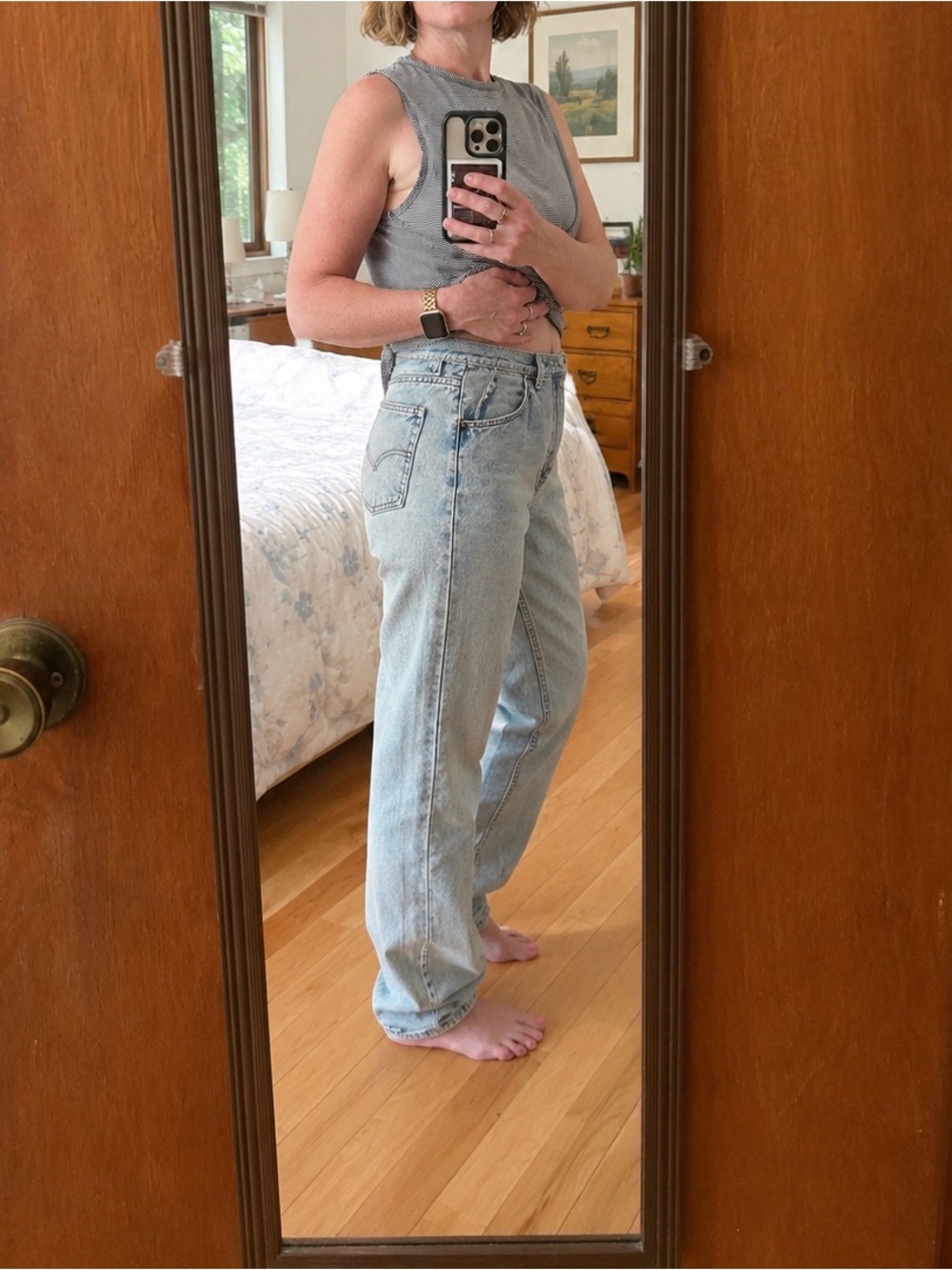 Vintage Orange Tab Levi's ~ Light Blue High-Rise Women's Jeans
